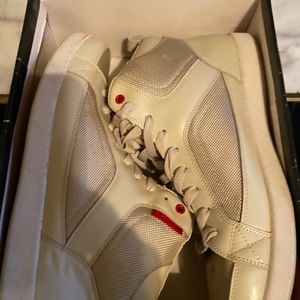 Cadillac Mens Hi Top Sneakers Shoes White 12